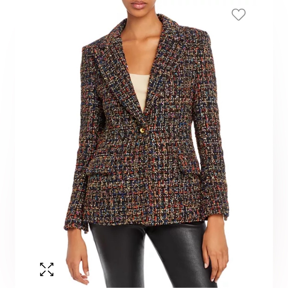 Amanda Uprichard Aldridge Tweed Blazer